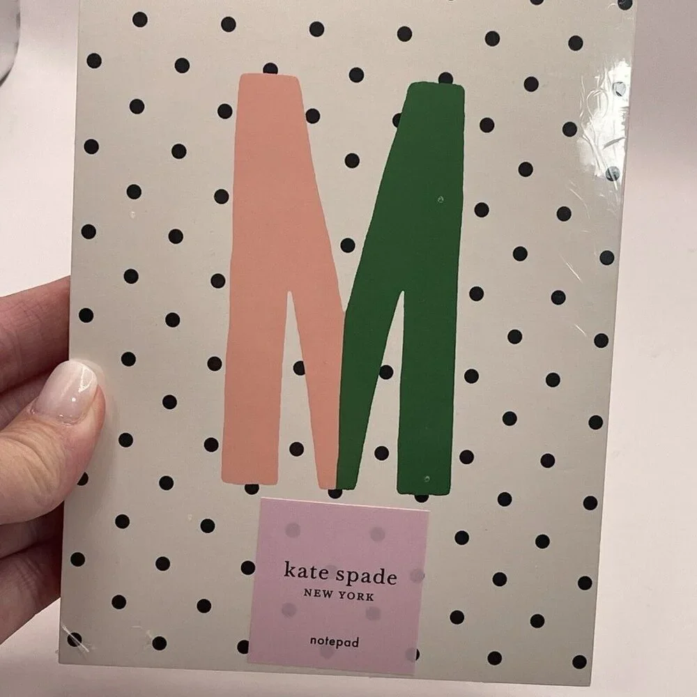Kate Spade New York Initial M Notepad Paper Pad with 100 Blank Sheets 7